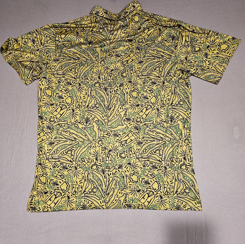Pins & Aces Masters Augusta National Yellow & Green Shirt Size 2XL - Picture 4 of 5